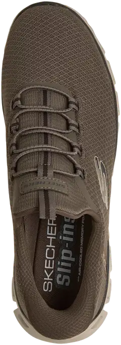 Skechers miesten vapaa-ajan lenkkari Glide-Step Noxus Brown - Brown - 4
