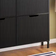 SoBuy kenkäkaappi musta FSR177-L-SCH - 4