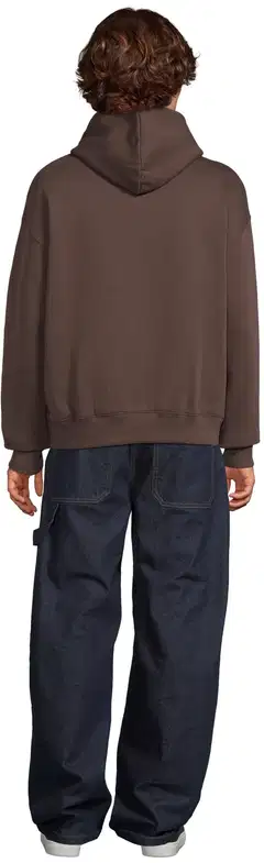 WKLY. miesten collegehuppari Gas station Loose fit - Chocolate tarte - 3