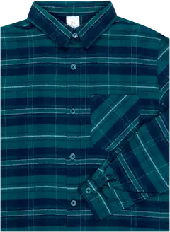 House nuorten flanellipaita 23PH342515 - Blue check - 3