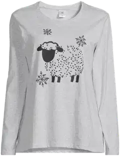 House naisten pyjama 212H382620 - Grey check - 4