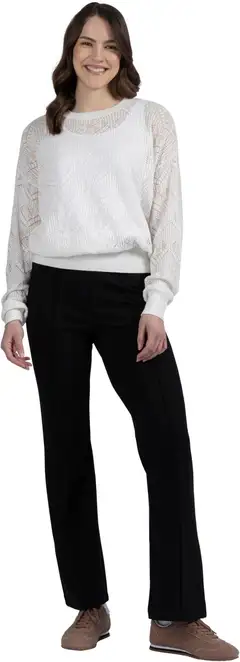 House naisten pitsineule 213H260903 - WHITE - 3