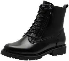 Jana shoes naisten nahkanilkkuri 25701 - BLACK - 1
