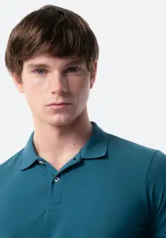 TEX miesten pikeepaita Slim I275233 - EMERALD - 5