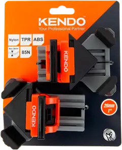 Kendo 2 kpl kulmapuristimia 26mm / 1" - 1