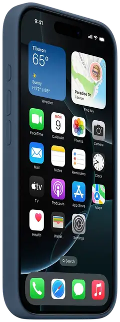 Apple iPhone 16 Pro silikoni suojakuori  - Denim - 2
