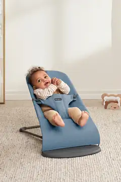 BabyBjörn sitteri bliss - kudottu mélange, sininen - 2