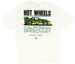 Hot Wheels miesten printti T-paita SJM-HOTW-9 - Valkoinen - 2