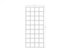 Köynnösritilä, vaalean harmaa, 80x180cm - 3