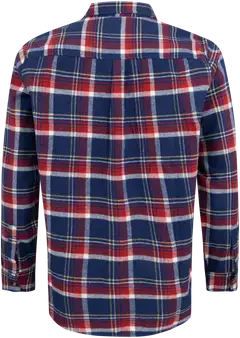 House miesten ruudullinen flanellipaita CYCLO® 194H382501 - Blue check - 2