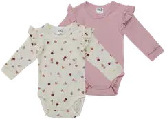 Ciraf vauvojen body Ballerina 250B262923 2-pack - pink heart - 1