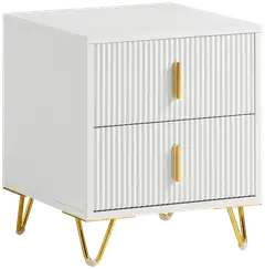 SoBuy yöpöytä valkoinen FBT115-W - 1