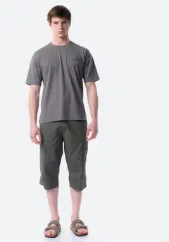 TEX miesten caprishortsit I275404 - Khaki - 1