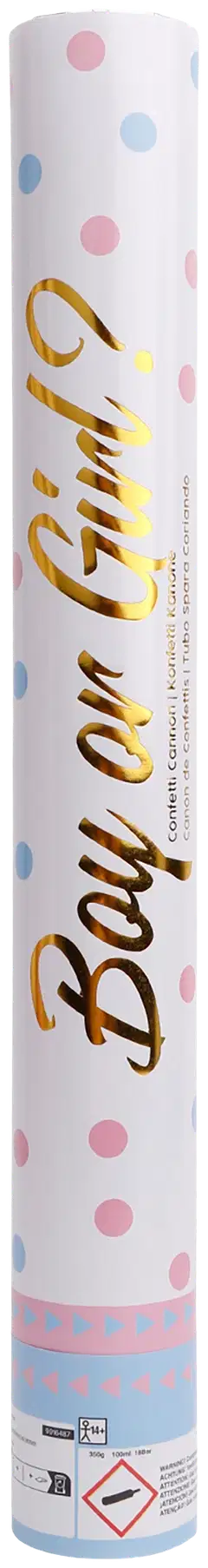 Konfettitykki  40 cm, vaaleansininen - 1