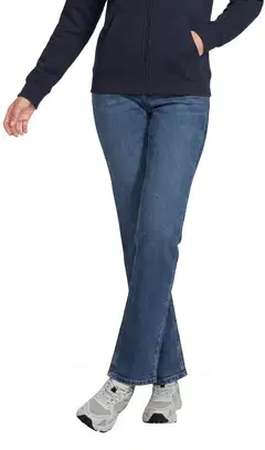 House naisten farkut Slim Mom - MED BLUE - 1