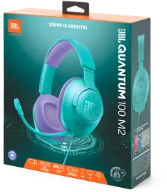 JBL Pelikuulokkeet Quantum 100 M2 syaani - 9