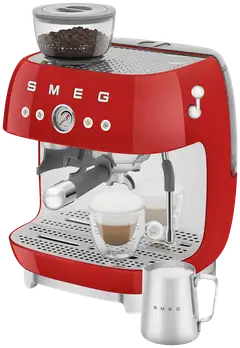Smeg espressokeitin myllyllä punainen EGF03RDEU - 7
