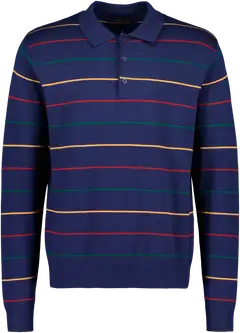 London Fog miesten raidallinen neule 195LF31242 - Dark blue w stripes - 1