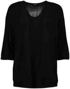 Zabaione naisten neuletakki cl44araa musta bk-148-108 - BLACK - 1