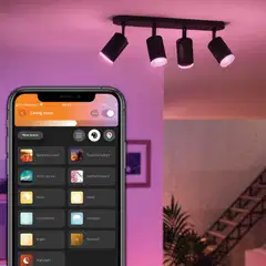 Philips Hue Fugato -kohdevalaisin 4.2W 2000-6500K 1600LM musta - 9