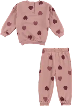 TEX vauvojen collegesetti Sydän I286572 - PINK 11 - 2