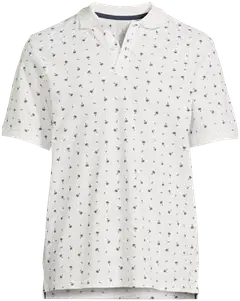 House miesten kuviollinen pikeepaita Palmu 195H152614 - WHITE - 2