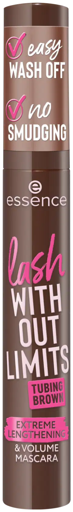 essence lash WITHOUT LIMITS TUBING BROWN EXTREME LENGTHENING & VOLUME MASCARA 05 Brown Tubing 13 ml - 1