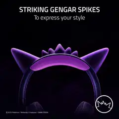 Razer Kraken Kitty V2 kuulokkeet, Pokemon Gengar edition - 10