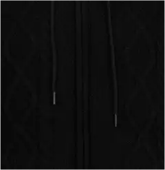 TEX miesten neuletakki palmikkokuvioinnilla I992590 - BLACK 1 - 3