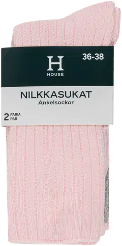 House naisten supersoft-sukat 214H062607 2-pack - Light pink/grey - 2