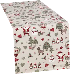 House kaitaliina Christmas Santa 33x120cm - 1