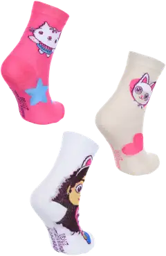 Gabby's Dollhouse lasten laadukas sukka 3-pack - Pack 2 - 2
