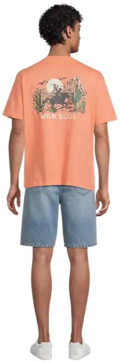 WKLY. miesten t-paita Desert Cowboy 195W152602 - Dusty orange - 3