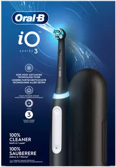 Oral-B iO 3S Black -Sähköhammasharja Braun-tekniikalla + matkakotelo - 2
