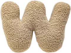 Lumo Stars Pehmokirjain W beige, teddy - 1