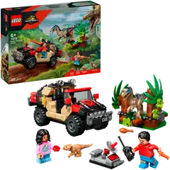 LEGO® Jurassic World Raptor ja pako maastoautolla 76972 - 1