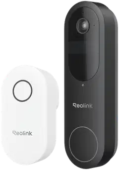 Reolink 2K video-ovikello + soittoääni Wi-Fi Musta - 1