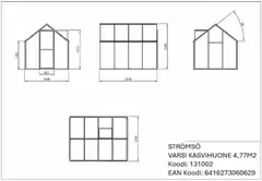 Varsi Kasvihuone 4,77m2 - 12