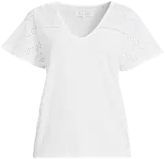 Margaux Riviera naisten pitsisomisteinen t-paita CF0354 - WHITE - 2