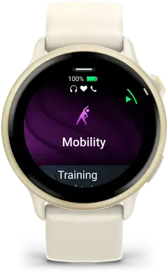 Garmin älykello Vivoactive 6 vaalea kulta ja luunvärinen hihna - 4
