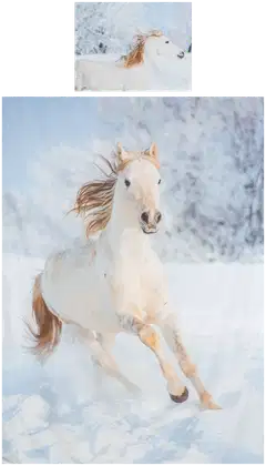 Ciraf lasten pussilakanasetti Horse digital print 150x210 cm - 1