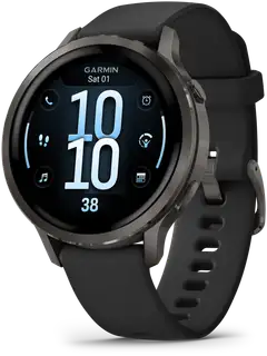 Garmin älykello Venu 4 – 41 mm, harmaa, musta silikoniranneke - 1