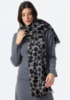 TEX naisten kolmiohuivi I291589 - Grey - 2