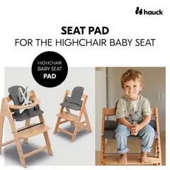 Hauck istuinpehmuste syöttötuoliin Highchair tummanharmaa - 15