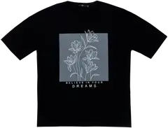 House naisten t-paita 213H252401 - Jet Black - 1