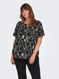 ONLY CARMAKOMA naisten paita Carvica - BLACK - 3