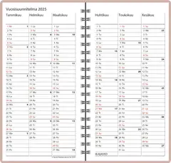 Taskukalenteri Agenda, ruusukulta - 2