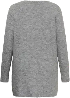 From Lou naisten pluskoon neuletakki Flanna - Grey Melange - 2