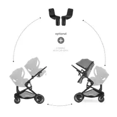 Hauck tuplarattaat Atlantic Twin harmaa - 23