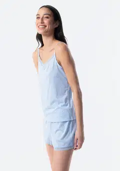 TEX naisten shortsipyjama I279927 - Blue Light - 5